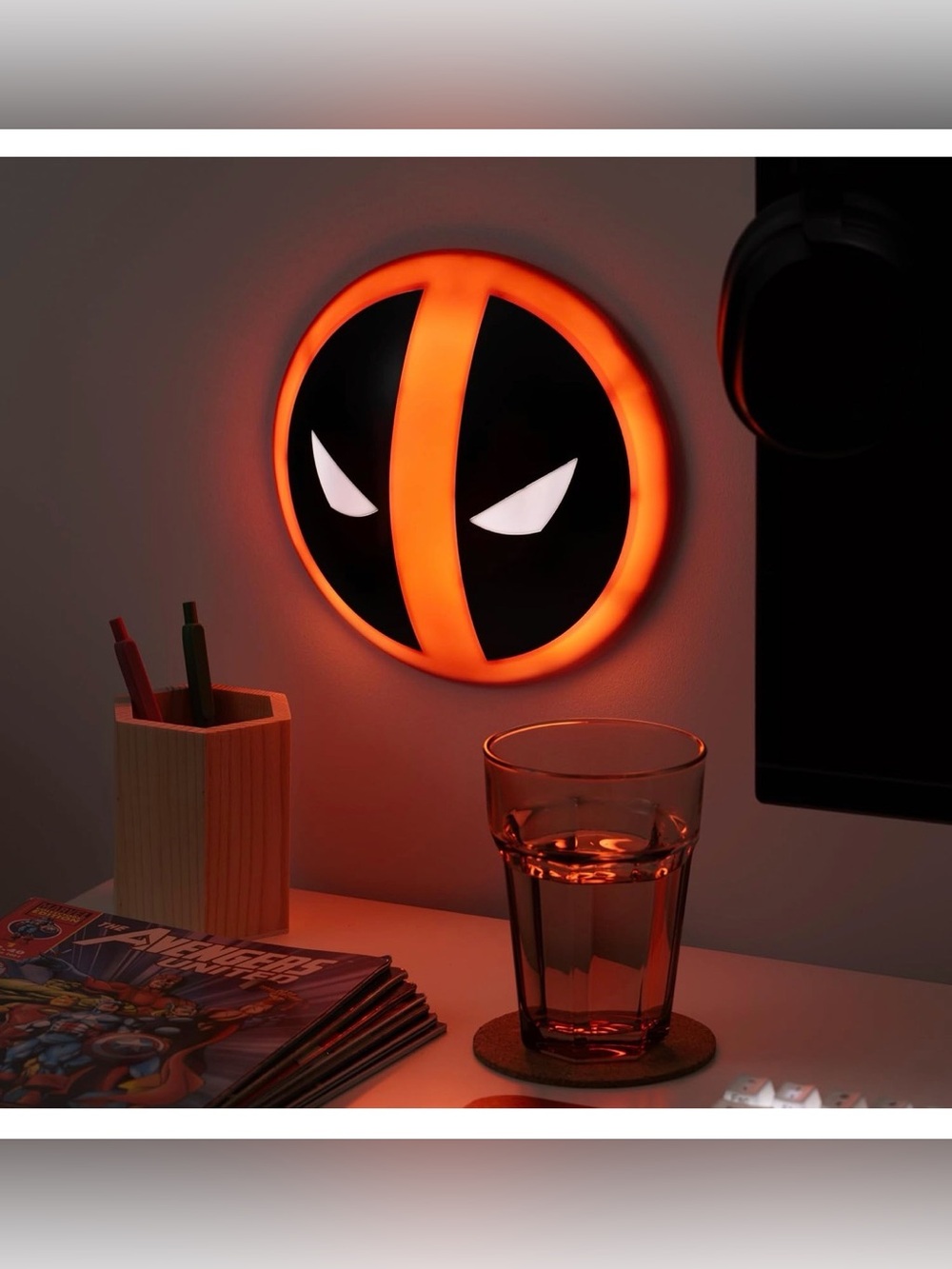 Paladone Deadpool Logo Light Touch Operated Brand New
